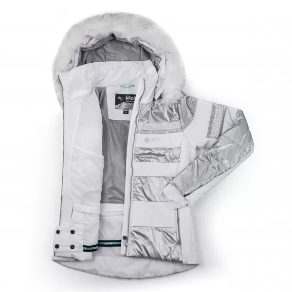  Jachetă de schi pentru femei KILPI DALILA-W SL0133KI ALB 