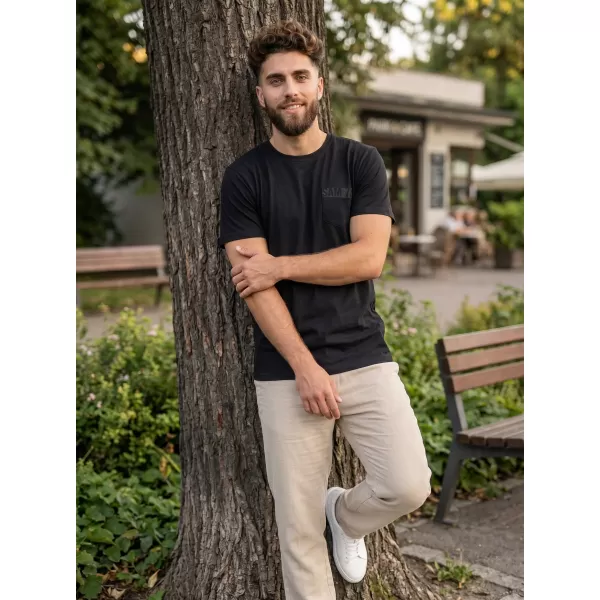  Tricou pentru bărbați SAM 73 QUARIP MT 812 NEGRU 