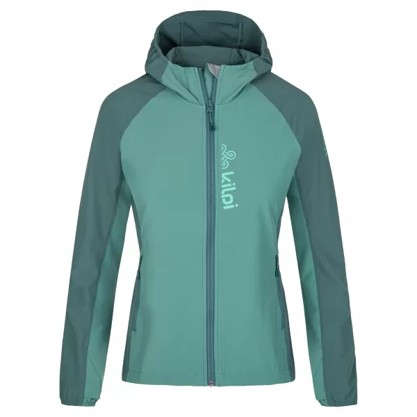  Jachetă softshell pentru femei KILPI BALANS-W SL0121KI VERDE ÎNCHIS 
