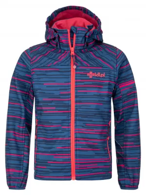 Jachetă softshell pentru fetiță KILPI RAVIA-JG SJ0155KI ALBASTRU ÎNCHIS