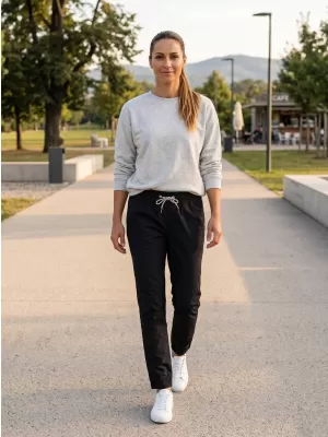 Pantaloni de dama SAM 73 IAH WK 783 NEGRU