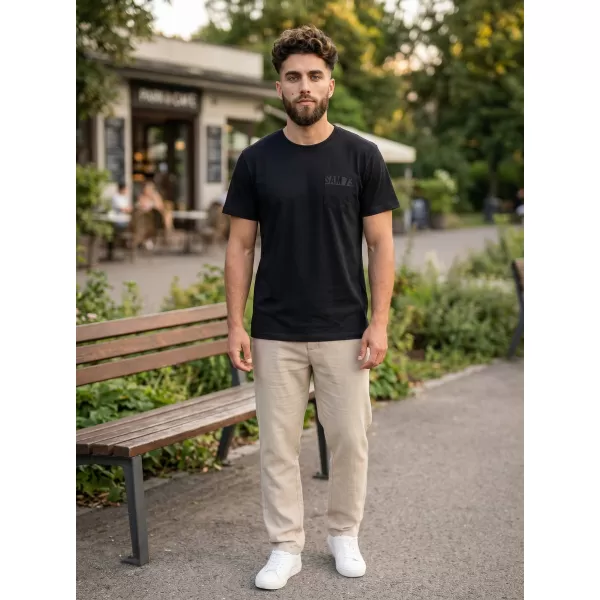  Tricou pentru bărbați SAM 73 QUARIP MT 812 NEGRU 