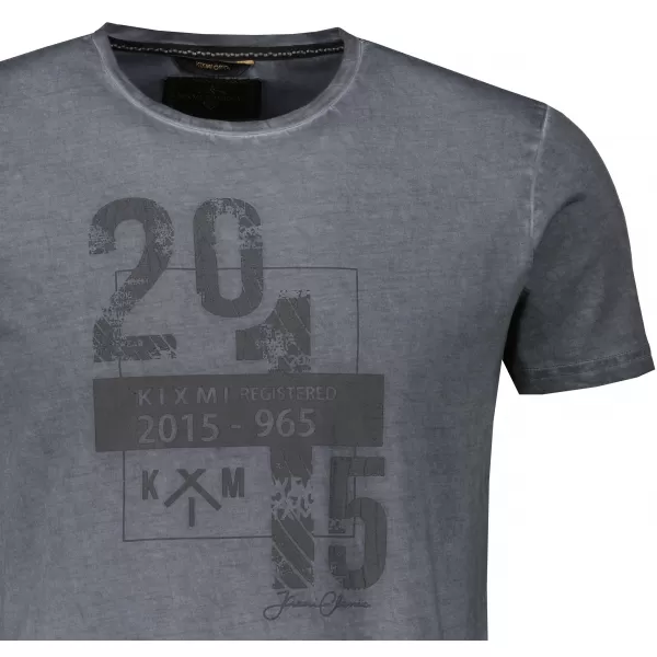  Tricou pentru bărbați KIXMI OMER GRI INCHIS 