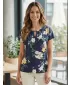 Tricou pentru femei KIXMI ORNELLA ALBASTRU INCHIS
