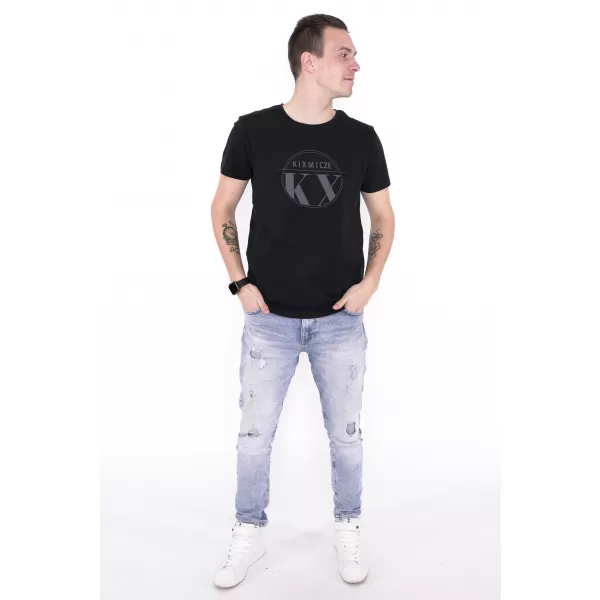  Tricou pentru bărbați KIXMI OCTAVIO NEGRU 