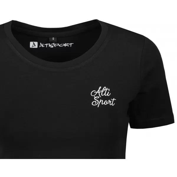  Tricou crop top dama ALTISPORT BYB/ALW056BY042 ALB-NEGRU 