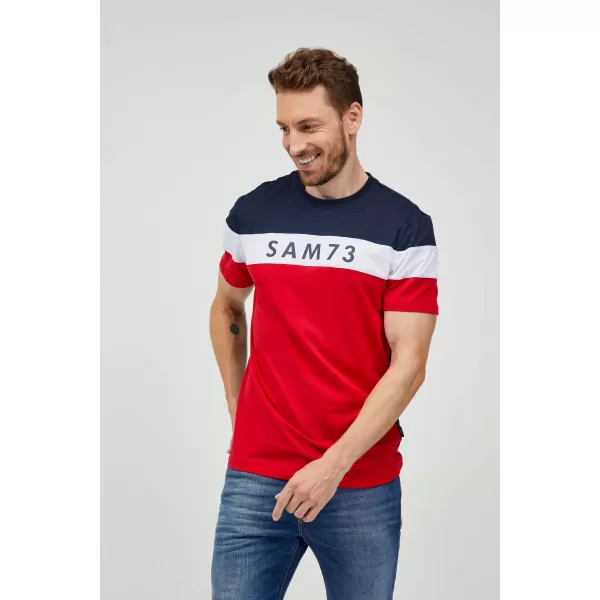  Tricou pentru bărbați SAM 73 KAVIX MT 815 ROŞU 
