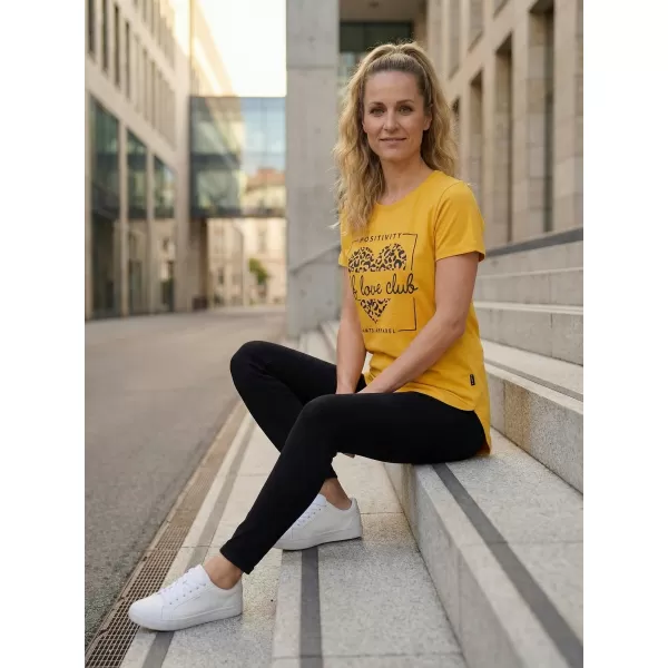  Tricou pentru femei SAM 73 INATHI WT 877 GALBEN MUȘTAR 