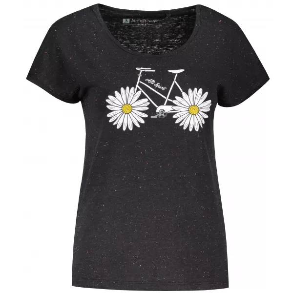  Tricou pentru femei ALTISPORT TEIRA LTSX901 NEGRU 