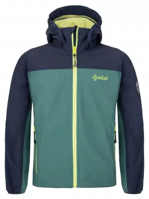 Geaca softshell pentru baieti KILPI RAVIO-JB SJ0105KI VERDE ÎNCHIS