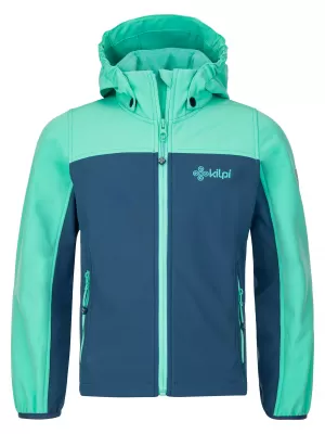 Jachetă softshell pentru fetiță KILPI RAVIA-JG SJ0155KI TURCOAZ