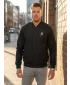 Jachetă bomber pentru bărbați ALTISPORT BYB/ALM002BY045 ALB-NEGRU