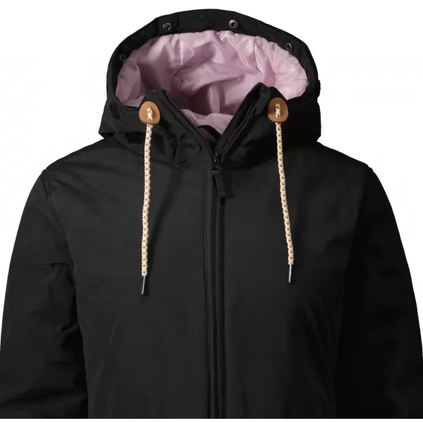  Palton de femei ALTISPORT HOREMA LCTY187 NEGRU 