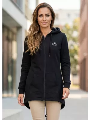 Hanorac prelungit dama ALTISPORT BYB/ALW056BY148 ALB-NEGRU