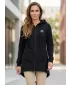 Hanorac prelungit dama ALTISPORT BYB/ALW056BY148 ALB-NEGRU
