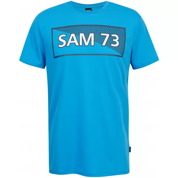  Tricou pentru bărbați SAM 73 FENRI MT 814 ALBASTRU STRĂLUCITOR 