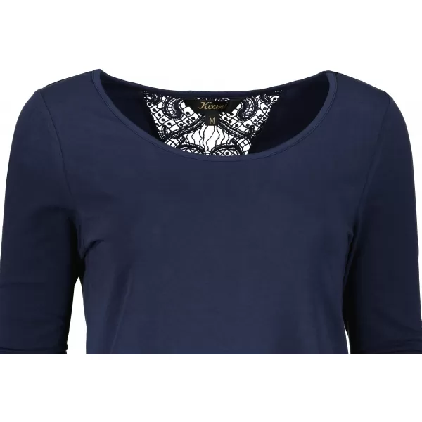  Tricou pentru femei KIXMI OLIMPIE ALBASTRU INCHIS 