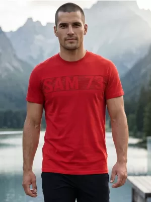 Tricou pentru bărbați SAM 73 BARRY MT 811 ROŞU