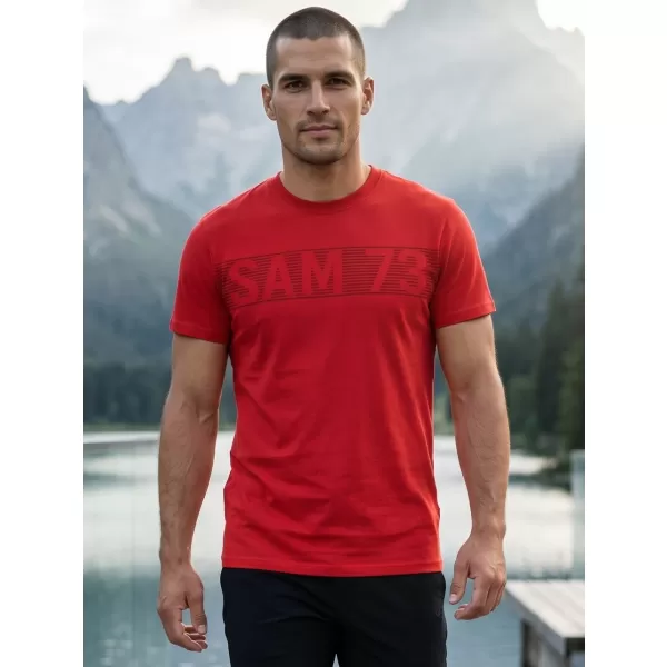  Tricou pentru bărbați SAM 73 BARRY MT 811 ROŞU 