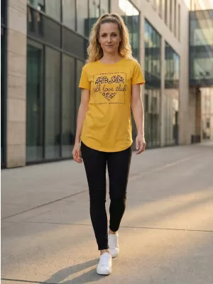 Tricou pentru femei SAM 73 INATHI WT 877 GALBEN MUȘTAR