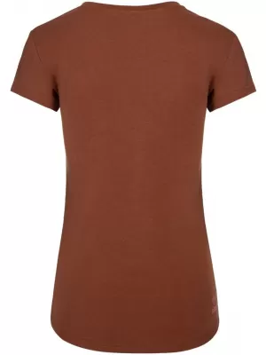 Tricou de damă cu mâneci scurte KILPI TORNES-W SL0303KI ROȘU ÎNCHIS