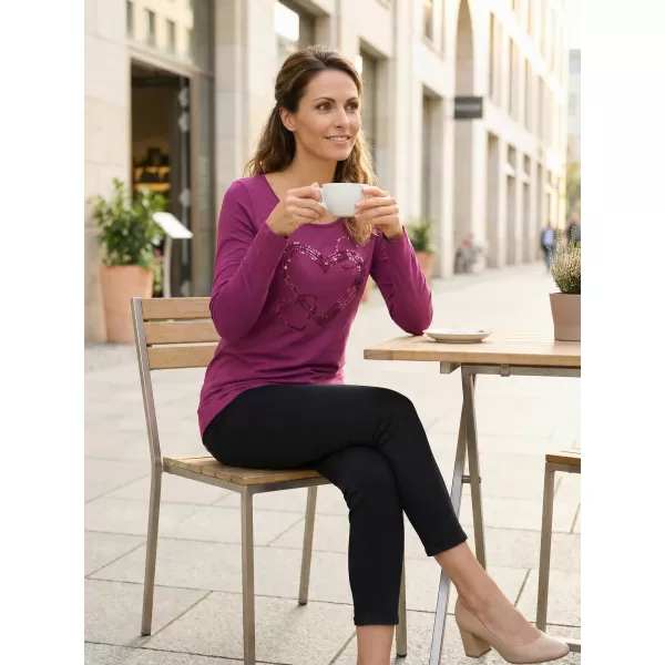  Tricou pentru femei KIXMI ORIANA BURGUNDIA 
