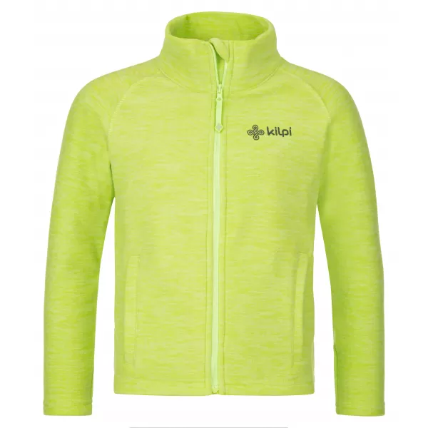 Hanorac fleece pentru copii KILPI ALACANT-J SJ0204KI VERDE DESCHIS 