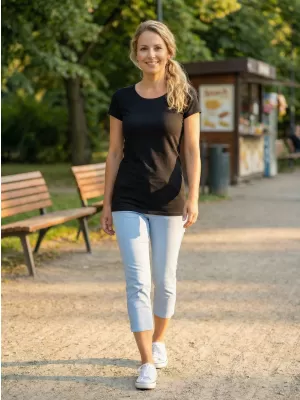 Tricou pentru femei ALTISPORT ZOLIA LSKX384 NEGRU