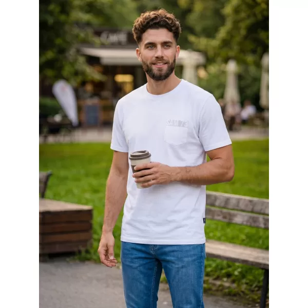  Tricou pentru bărbați SAM 73 QUARIP MT 812 ALB 