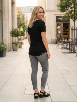 Tricou pentru femei KIXMI ODETTE NEGRU