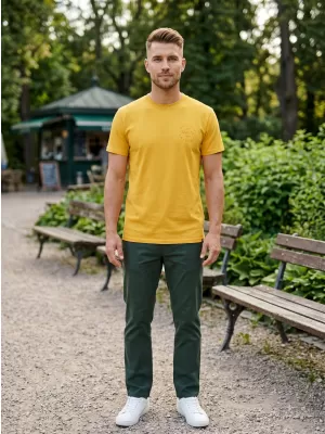 Tricou pentru bărbați SAM 73 SEPOT MT 813 GALBEN MUȘTAR