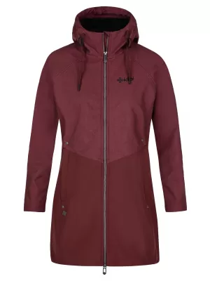 Palton softshell dama KILPI LASIKA-W SL0127KI ROȘU ÎNCHIS