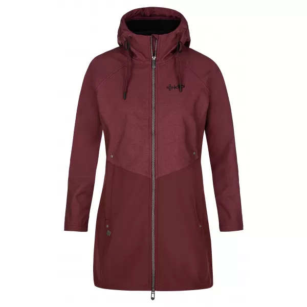  Palton softshell dama KILPI LASIKA-W SL0127KI ROȘU ÎNCHIS 