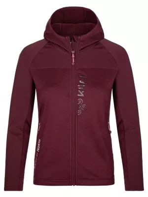 Hanorac de dama KILPI LAYANA-W SL0202KI ROȘU ÎNCHIS