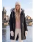 Palton de femei ALTISPORT HOREMA LCTY187 NEGRU