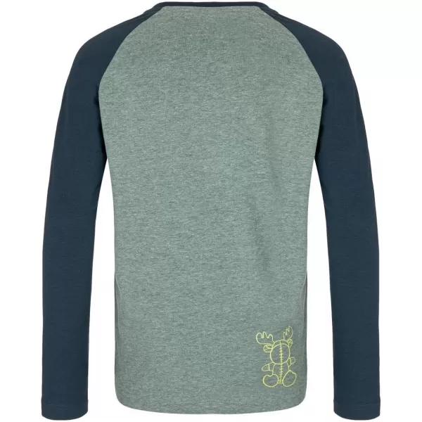  Tricou băiat cu mâneci lungi KILPI SONIER-JB SJ0301KI VERDE ÎNCHIS 