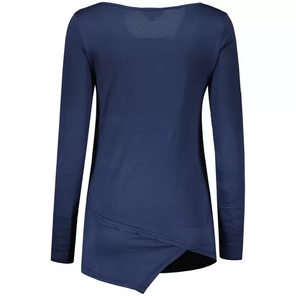  Tricou pentru femei KIXMI ORIANA ALBASTRU INCHIS 