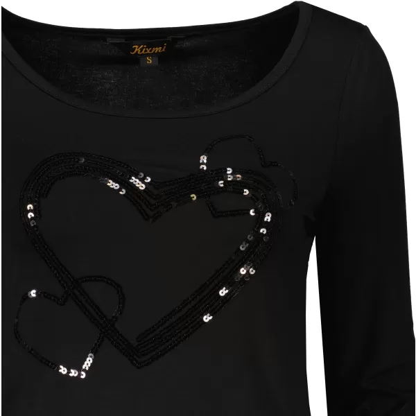  Tricou pentru femei KIXMI ORIANA NEGRU 