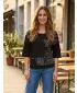 Hanorac de dama KIXMI ORCHID NEGRU