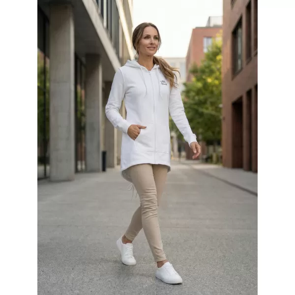  Hanorac prelungit dama ALTISPORT BYB/ALW056BY148 ALB 