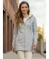 Hanorac prelungit dama ALTISPORT BYB/ALW056BY148 EVIDENȚIERI GRI DESCHIS