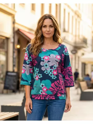 Hanorac de dama KIXMI ORCHID ALBASTRU INCHIS