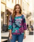 Hanorac de dama KIXMI ORCHID ALBASTRU INCHIS