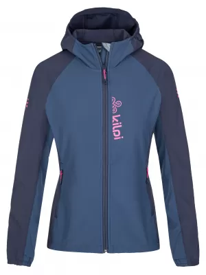 Jachetă softshell de damă KILPI BALANS-W SL0121KI ALBASTRU ÎNCHIS