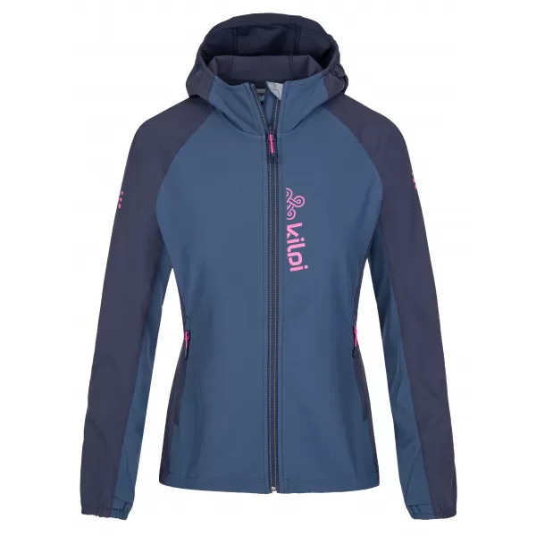  Jachetă softshell de damă KILPI BALANS-W SL0121KI ALBASTRU ÎNCHIS 