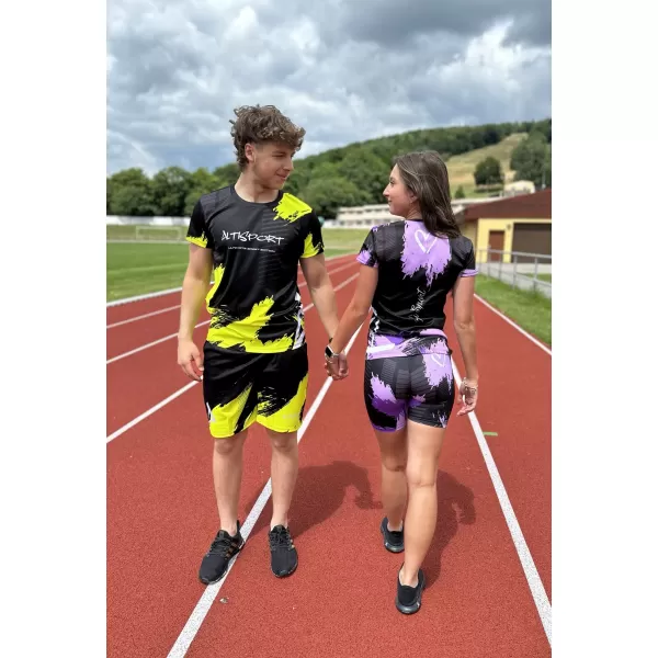  Jambiere scurte premium de damă ALTISPORT SWE/ALW01S03 VIOLET 