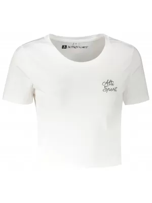 Tricou crop top dama ALTISPORT BYB/ALW056BY042 ALB