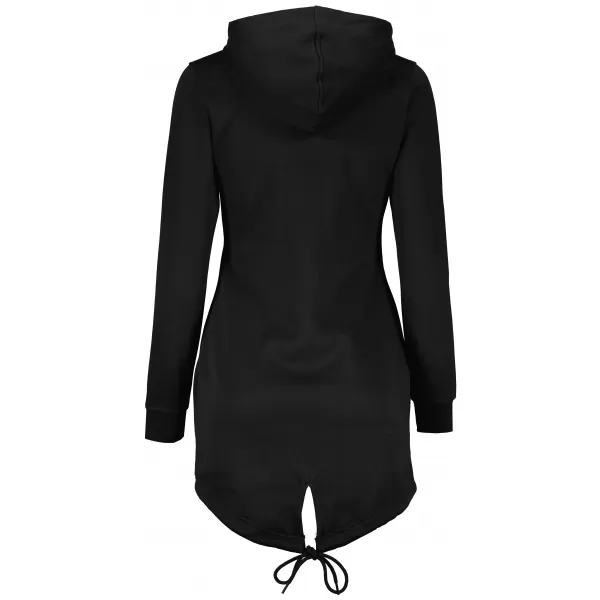  Hanorac prelungit dama ALTISPORT BYB/ALW056BY148 NEGRU ROZ 
