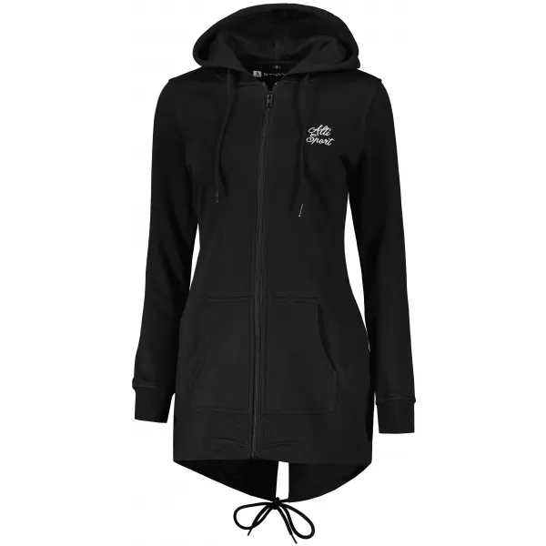  Hanorac prelungit dama ALTISPORT BYB/ALW056BY148 ALB-NEGRU 