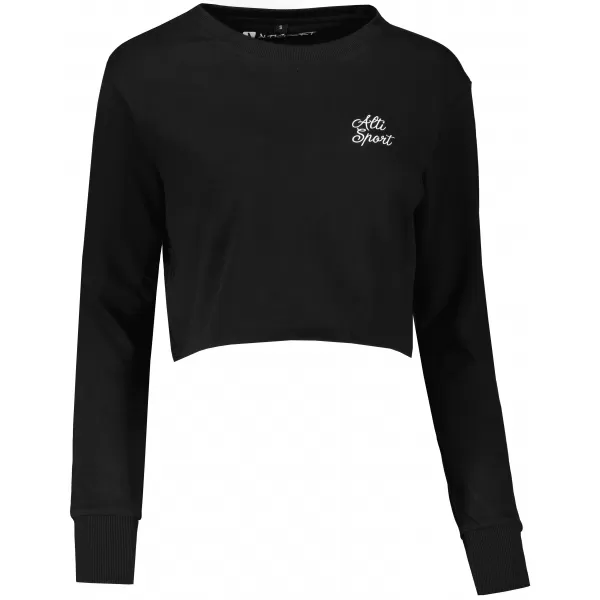  Hanorac crop top dama ALTISPORT BYB/ALW056BY131 ALB-NEGRU 